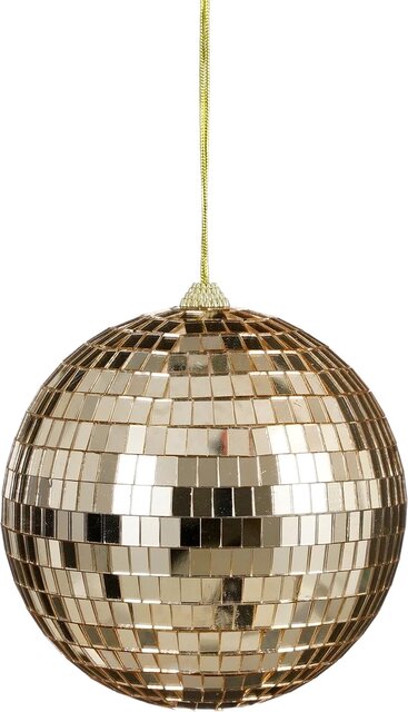 House of Seasons kerstbal spiegel champagne Ø 15cm