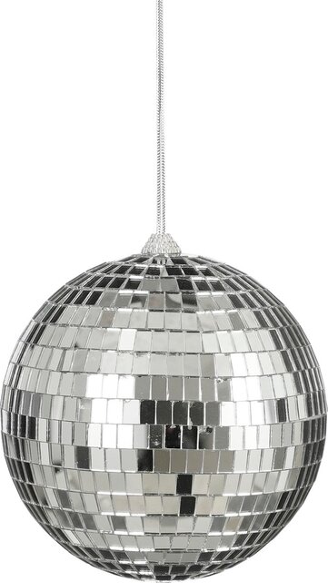 House of Seasons kerstbal spiegel zilver Ø 15cm