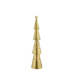 House of Seasons Kerstboom goud - l14,5xb8xh68cm