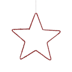 House of seasons Ster hang d40cm rood