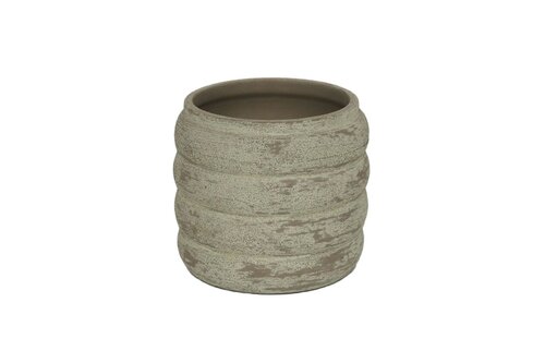 HS Pot belley d20h18cm taupe