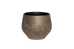 HS Pot hamar d31h28cm zwart/goud