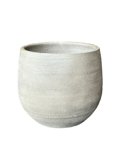 HS Pot nagano d20h18cm ivoor