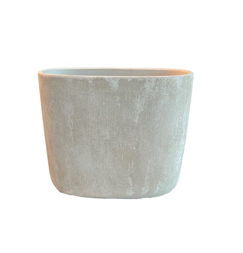 HS Pot ovaal avion l37d14h30cm creme