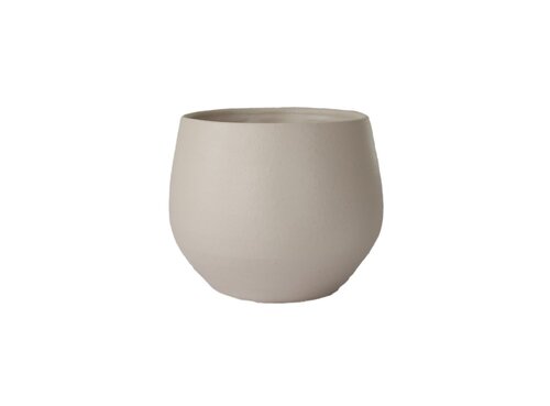 HS Pot petra d16h13cm beige