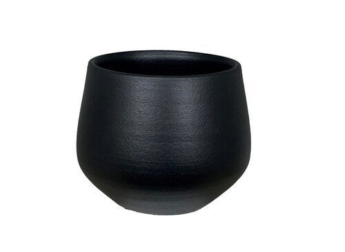 HS Pot petra d16h13cm zwart