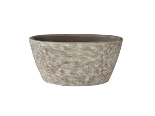 HS Schaal tokio ovl 29x15x14cm taupe