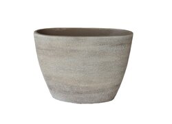 HS Schaal tokio ovl 33x16x26cm taupe
