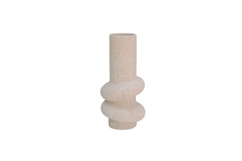 HS Vaas deco kemi d15h31cm beige