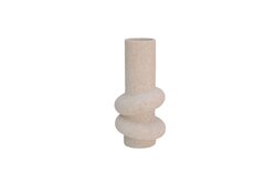HS Vaas deco kemi d15h31cm beige