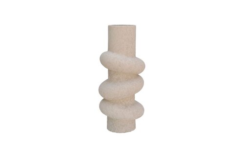 HS Vaas deco kemi d16h35cm beige