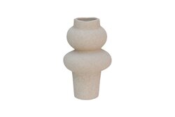 HS Vaas deco kemi d20h33cm beige