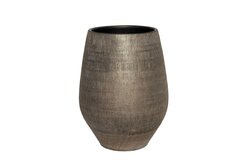 HS Vaas hamar d23h30cm zwart/goud