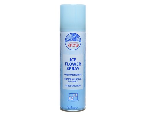 Decoris Ijsbloemspray metaal ice