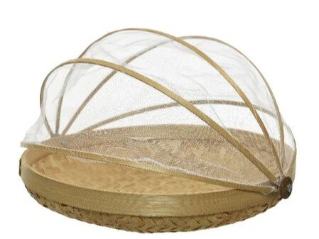 Insectenkap bamboe d36h10cm naturel