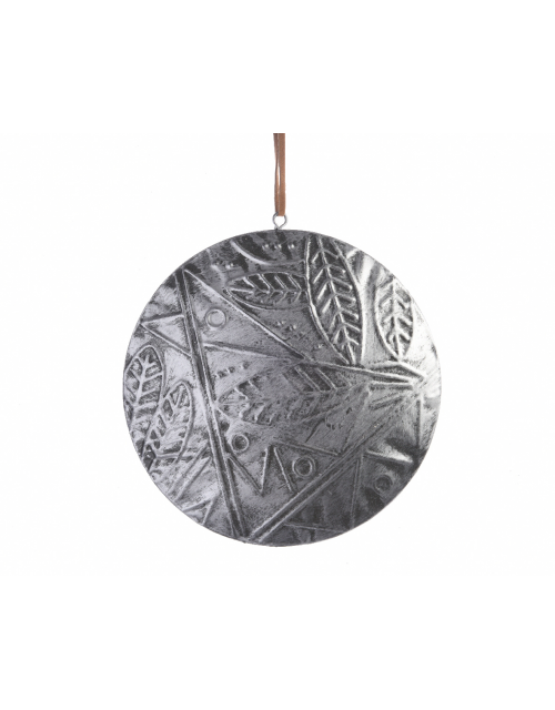 Iron Bauble W Suede Hanger