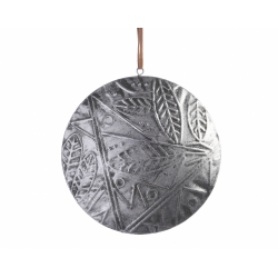 Iron Bauble W Suede Hanger