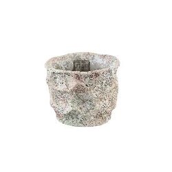 PTMD Isabelle Grey cement pot dented structure round S