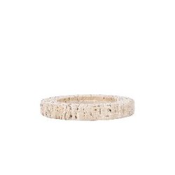 PTMD Jaqueleen Beige travertine tealight holder