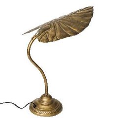 PTMD Jayce Gold metal table lamp palm shape