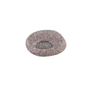 PTMD Juuls Grey cement irregular candleholder 7cm dia
