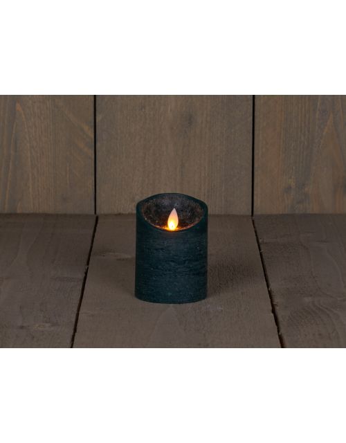 Anna's Collection B.O.T. Kaars Antiek Groen Wax Rustiek Bewegende Vlam 7,5X10Cm 3Xaaa/Timer