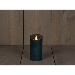 Anna's Collection B.O.T. Kaars Antiek Groen Wax Rustiek Bewegende Vlam 7,5X15Cm 3Xaaa/Timer