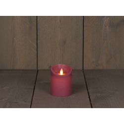Anna's Collection B.O.T. Kaars Antiek Roze Wax Rustiek Bewegende Vlam 7,5X10Cm 3Xaaa/Timer - afbeelding 1