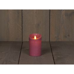 Anna's Collection B.O.T. Kaars Antiek Roze Wax Rustiek Bewegende Vlam 7,5X12,5Cm 3Xaaa/Timer