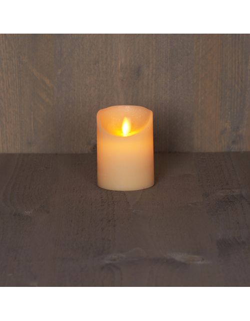 Anna's Collection B.O.T. Kaars Ivoor Wax Rustiek Bewegende Vlam 7,5X10Cm 3Xaaa/Timer - afbeelding 1