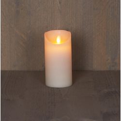 Anna's Collection B.O.T. Kaars Ivoor Wax Rustiek Bewegende Vlam 7,5X15Cm 3Xaaa/Timer