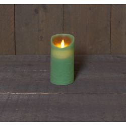 Anna's Collection B.O.T. Kaars Jade Groen Wax Rustiek Bewegende Vlam 7,5X10Cm 3Xaaa/Timer - afbeelding 1