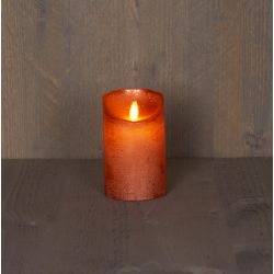 Anna's Collection B.O.T. Kaars Koper Wax Rustiek Bewegende Vlam 7,5X12,5Cm 3Xaaa/Timer
