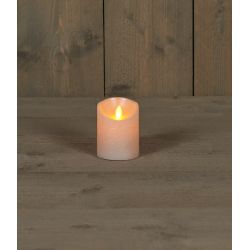 Anna's Collection B.O.T. Kaars Parel Wax Rustiek Bewegende Vlam 7,5X10Cm 3Xaaa/Timer - afbeelding 1