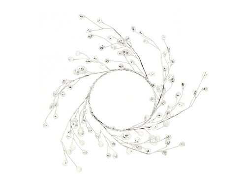 Kaars ring crystal d9h5cm zilver