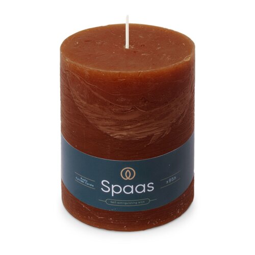 Spaas Rustieke Kaars 100/130mm - bordeaux