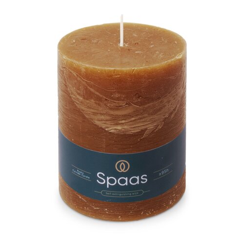 Spaas Rustieke Kaars 100/130mm - cognac