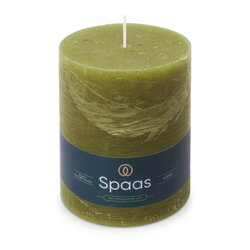 Spaas Rustieke Kaars 100/130mm - olijfgroen