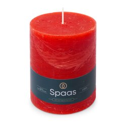 Spaas Rustieke Kaars 100/130mm - rood