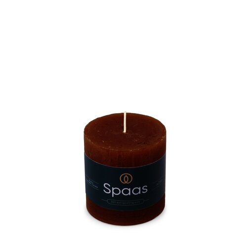 Spaas Rustieke Kaars 70/70mm - bordeaux