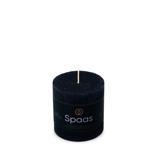 Spaas Rustieke Kaars 70/70mm - donkerblauw