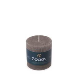 Spaas Rustieke Kaars 70/70mm - donkergrijs