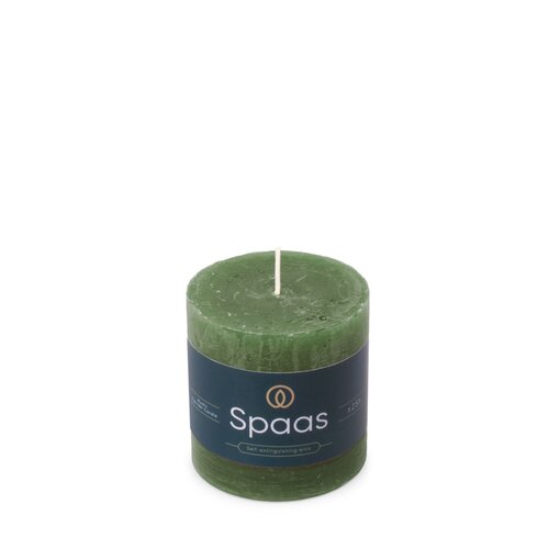 Spaas Rustieke Kaars 70/70mm - donkergroen