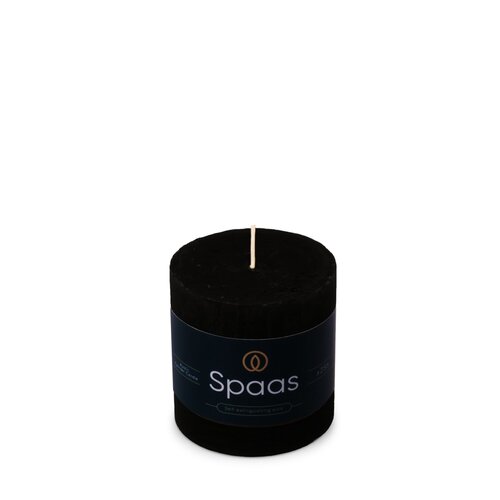 Spaas Rustieke Kaars 70/70mm - zwart