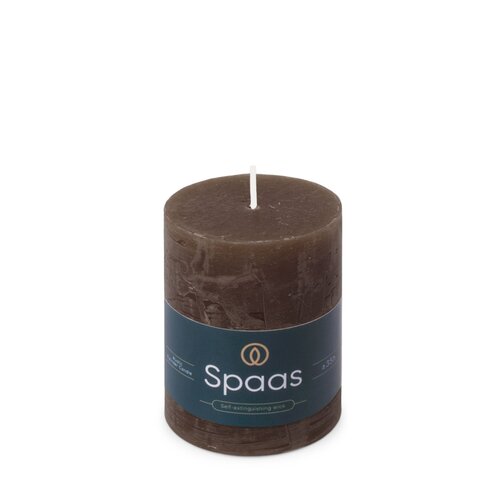 Spaas Rustieke Kaars 70/95mm - donkerbruin