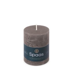 Spaas Rustieke Kaars 70/95mm - donkergrijs