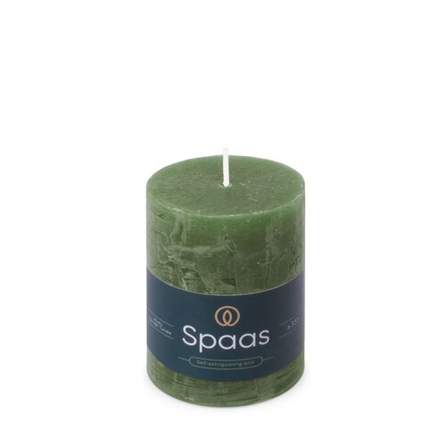Spaas Rustieke Kaars 70/95mm - donkergroen