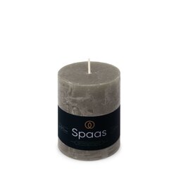 Spaas Rustieke Kaars 70/95mm - lichtgrijs