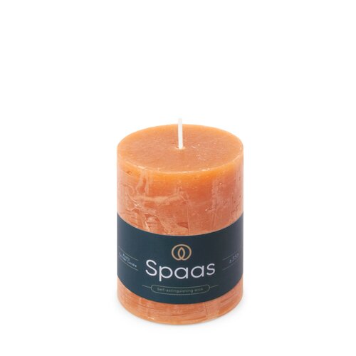 Spaas Rustieke Kaars 70/95mm - oranje