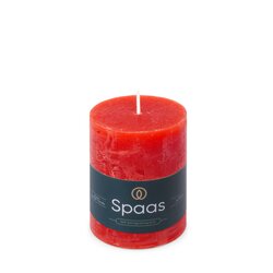 Spaas Rustieke Kaars 70/95mm - rood